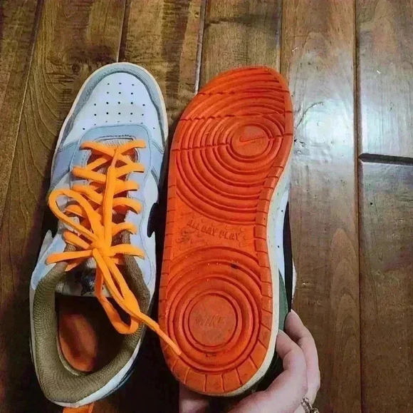 Nike Court Borough Low 2(GS) DX6052-101 Multicolor Size 7 Youth Shoes - Picture 10 of 12